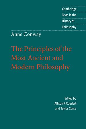 Anne Conway: The Principles of the Most Ancient and Modern Philosophy image number 0