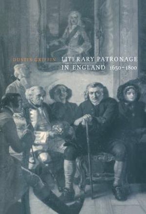 Literary Patronage in England, 1650-1800 image number 0