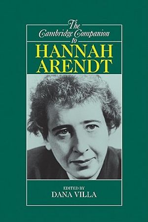The Cambridge Companion to Hannah Arendt image number 0