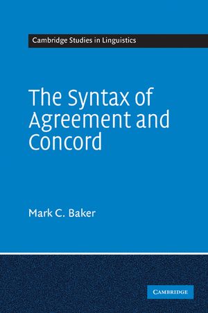 The Syntax of Agreement and Concord image number 0