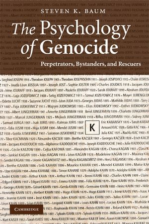 The Psychology of Genocide: Perpetrators, Bystanders, and Rescuers image number 0