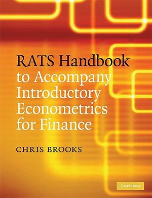 Rats Handbook to Accompany Introductory Econometrics for Finance image number 0