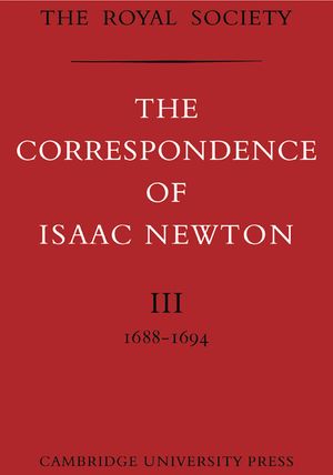 The Correspondence of Isaac Newton image number 0
