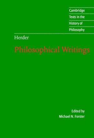Herder: Philosophical Writings image number 0