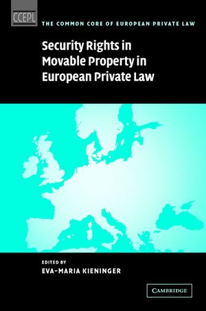 Security Rights in Movable Property in European Private Law image number 0