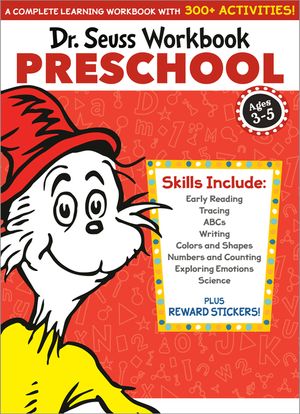 Dr. Seuss Workbook: Preschool: 300+ Fun Activities with Stickers and More! (Alphabet, Abcs, Tracing, Early Reading, Colors and Shapes, Numbers, Count image number 0
