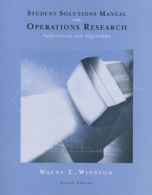 Student Solutions Manual for Winston's Operations Research: Applications and Algorithms, 4th image number 0