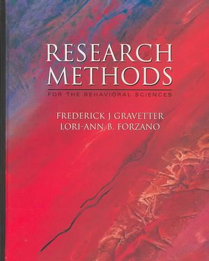 Research Methods for the Behavioral Sciences (with Infotrac) image number 0