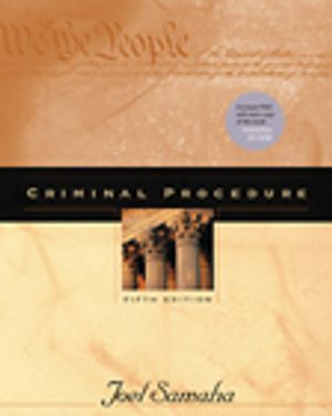 Criminal Procedure [With CDROM and Infotrac] image number 0