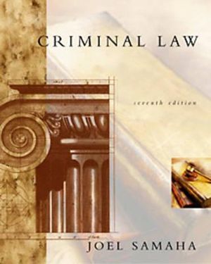 Criminal Law [With CDROM and Infotrac] image number 0