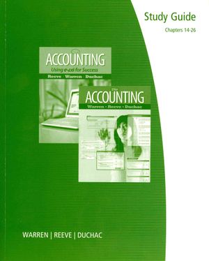 Study Guide, Chapters 14-26 for Warren/Reeve/Duchac S Accounting, 24th image number 0