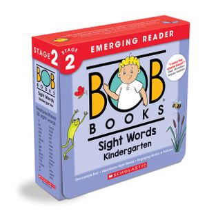 Bob Books - Sight Words Kindergarten Box Set Phonics, Ages 4 and Up, Kindergarten, Flashcards (Stage 2: Emerging Reader) image number 0