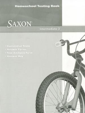 Saxon Math Intermediate 3: Homeschool Testing Book image number 0