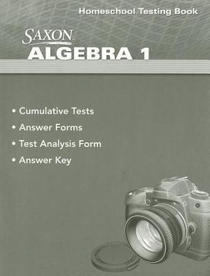 Saxon Algebra 1 Homeschool Testing Book image number 0