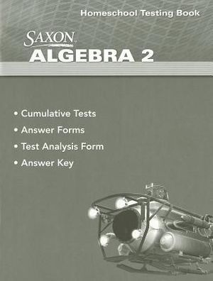 Saxon Algebra 2 Homeschool Testing Book image number 0