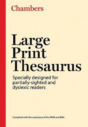 Chambers Large Print Thesaurus image number 0