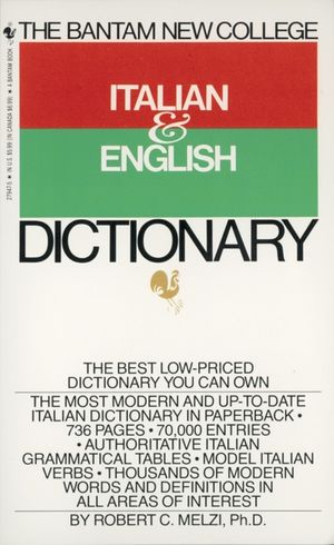The Bantam New College Italian & English Dictionary image number 0