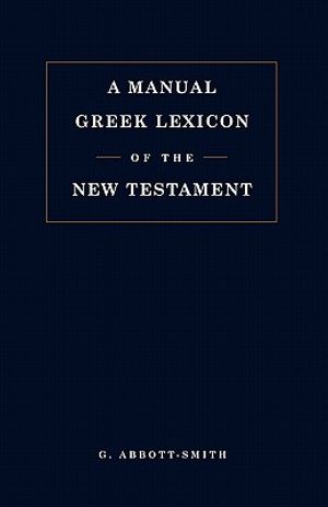 Manual Greek Lexicon of the New Testament image number 0