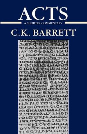 Acts of the Apostles: A Shorter Commentary image number 0