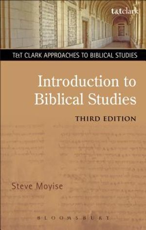 Introduction to Biblical Studies 3rd Edition image number 0