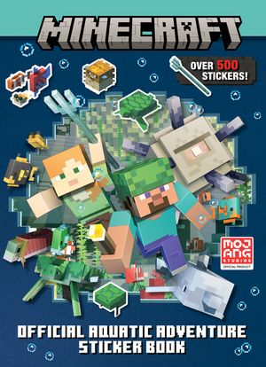 Minecraft Official Aquatic Adventure Sticker Book (Minecraft) image number 0