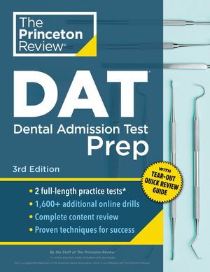 Princeton Review DAT Prep, 3rd Edition image number 0