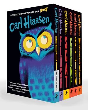 Hiaasen 6-Book Paperback Boxed Set: Hoot; Flush; Scat; Chomp; Squirm; Wrecker image number 0