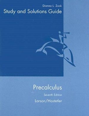 Student Solutions Guide for Larson/Hostetler, Precalculus, 7th image number 0