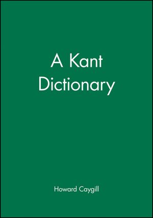 A Kant Dictionary image number 0
