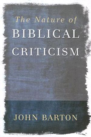 The Nature of Biblical Criticism image number 0