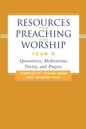 Resources for Preaching and Worship Year a image number 0