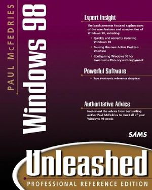 Paul McFedries' Windows 98 Unleashed [With Contains Technet Sampler, Windows 98 Knowledge...] image number 0