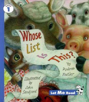 Whose List is This?: Let Me Read, Level 1 image number 0