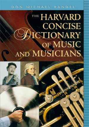 The Harvard Concise Dictionary of Music and Musicians image number 0