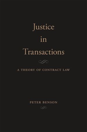 Justice in Transactions: A Theory of Contract Law image number 0
