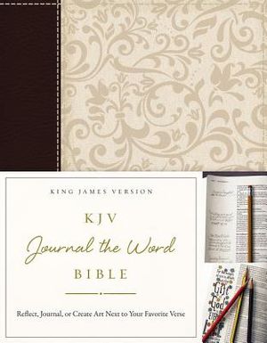 KJV, Journal the Word Bible, Imitation Leather, Brown/Cream, Red Letter Edition: Reflect, Journal, or Create Art Next to Your Favorite Verses image number 0