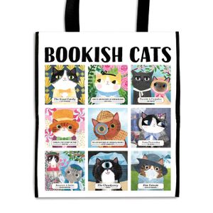 Bookish Cats Reusable Shopping Bag image number 0