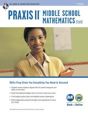 Praxis Middle School Mathematics (5169) Book + Online image number 0