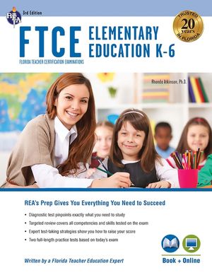 FTCE Elementary Education K-6 Book + Online image number 0