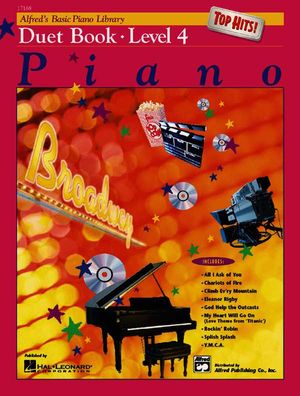 Alfred's Basic Piano Library Top Hits! Duet Book, Bk 4 image number 0