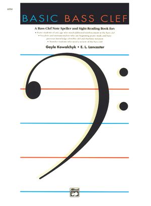 Basic Bass Clef; A Bass Clef Note Speller and Sight-Reading Book image number 0