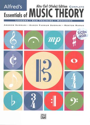 Alfred's Essentials of Music Theory; Complete Book Alto Clef (Viola) Edition, Comb Bound Book & 2 CDs image number 0