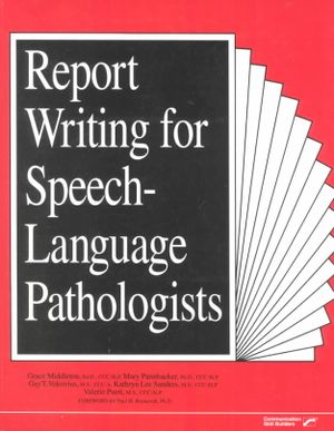 Report Writing for Speech-Language Pathologists image number 0