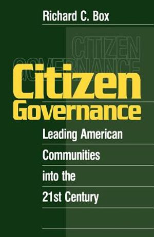 Citizen Governance: Leading American Communities Into the 21st Century image number 0