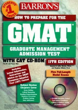 Barron's GMAT: How to Prepare for the Graduate Management Admission Test [With *] image number 0