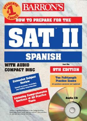 How to Prepare for the SAT II Spanish [With CD] image number 0