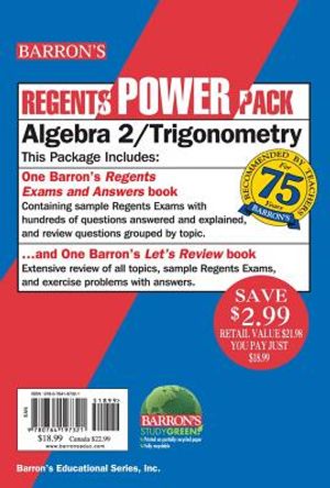 Barron's Regents Exams and Answers: Algebra 2/Trigonometry [With Let's Review: Algebra 2/Trigonometry] image number 0