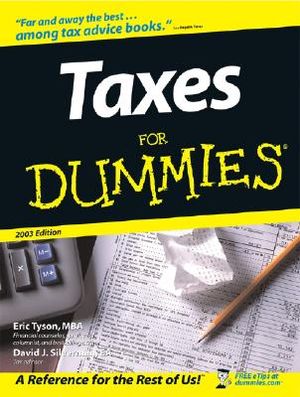Taxes for Dummies 2003 Edition image number 0