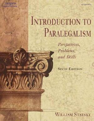 Introduction to Paralegalism: Perspectives, Problems, and Skills, 6e image number 0