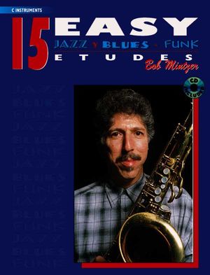 15 Easy Jazz, Blues & Funk Etudes; C Instrument, Book & Online Audio image number 0